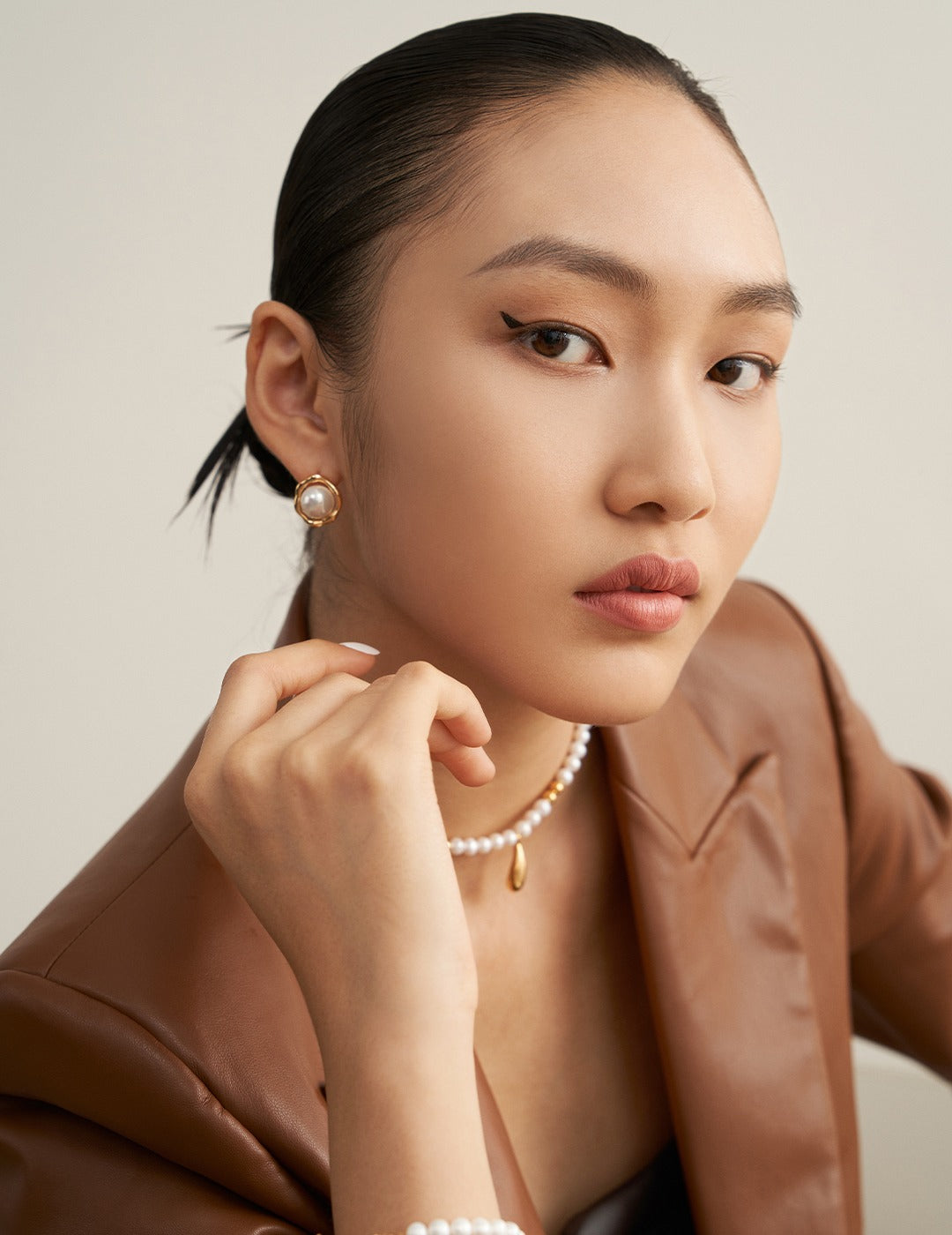 S925 Sterling Silver Pearl Earrings (E0762)
