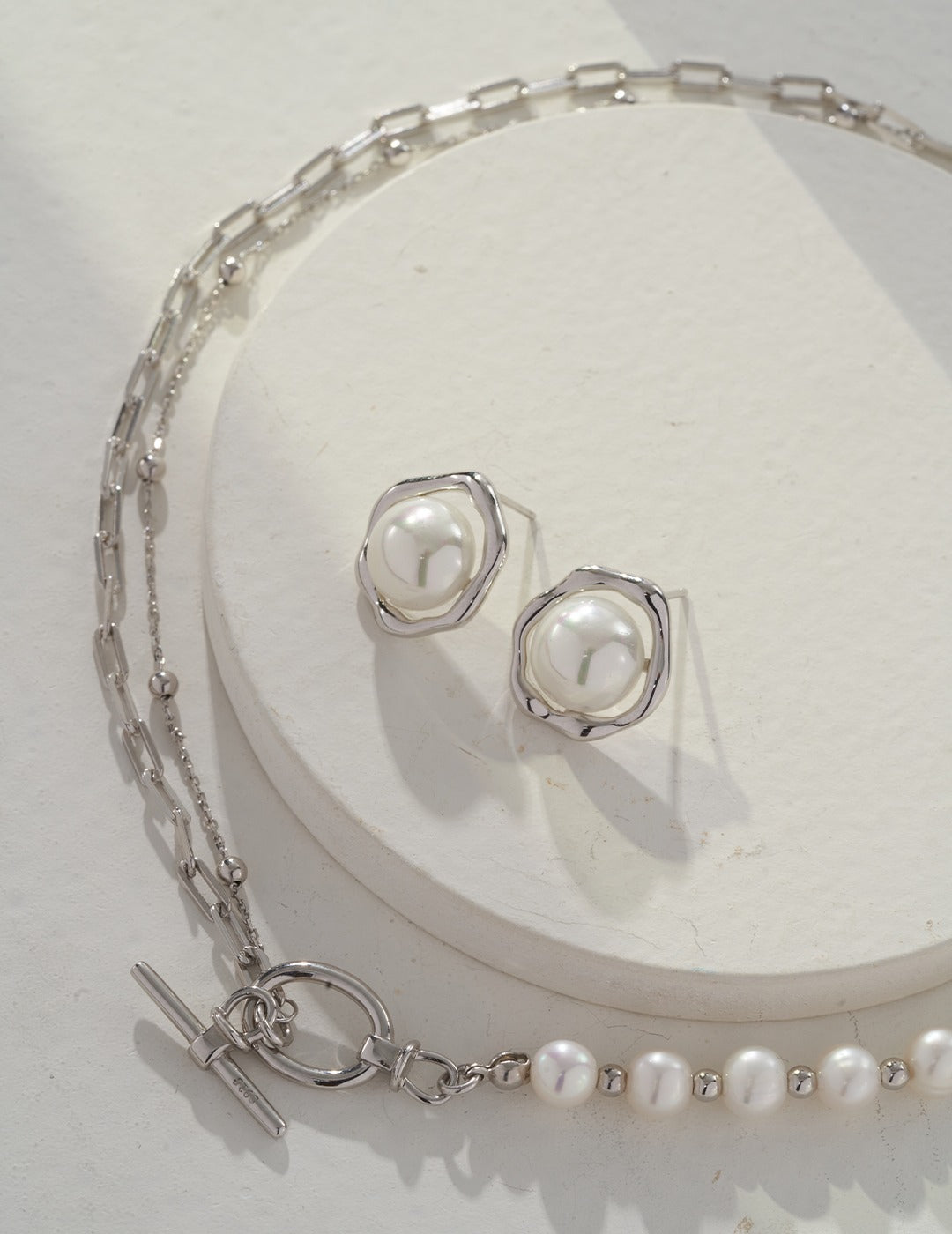 S925 Sterling Silver Pearl Earrings (E0762)