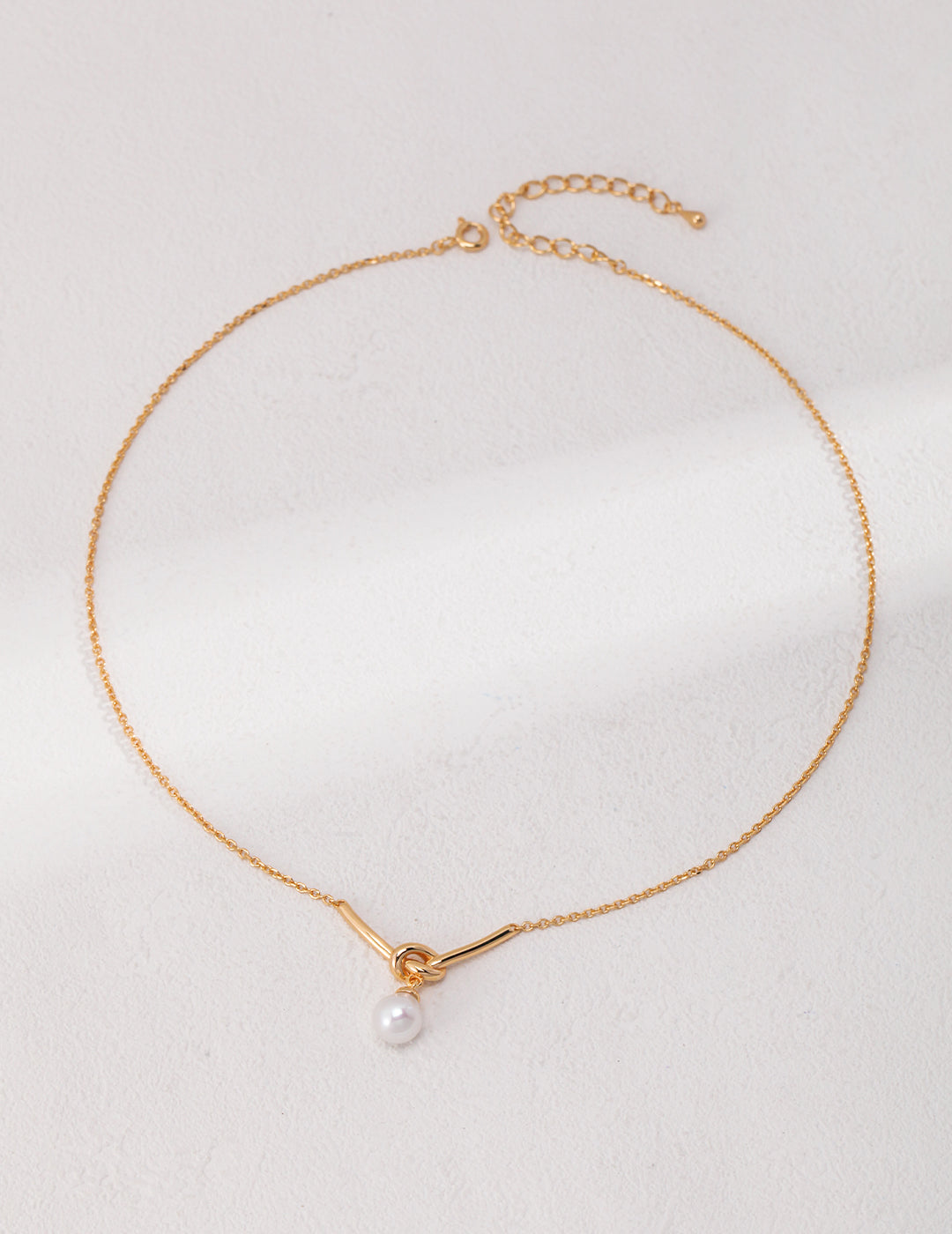 S925 Sterling Silver Pearl Necklace (D0477-2)