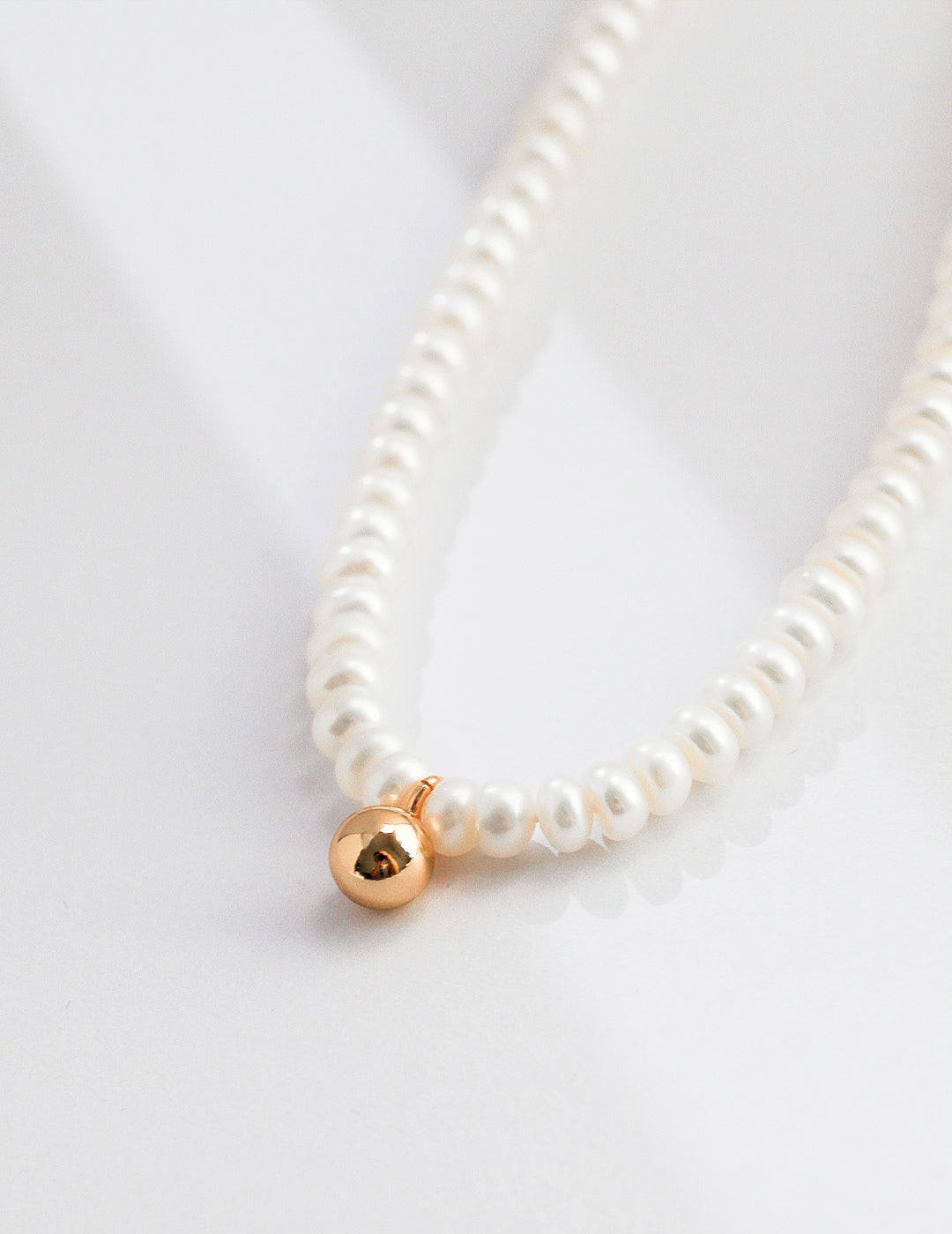 S925 Sterling Silver Pearl Necklace (D0264)