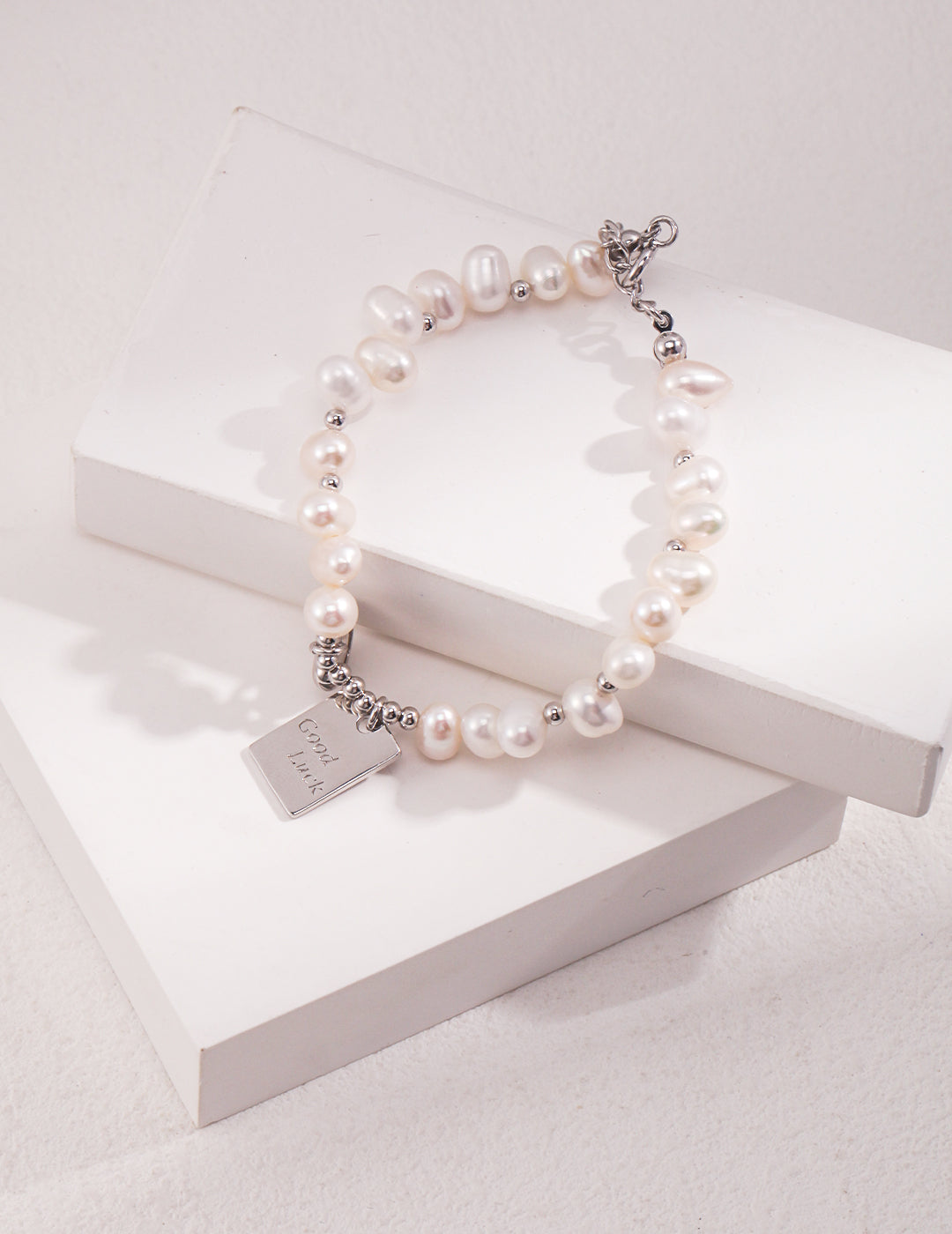 S925 Sterling Silver Natural Pearl Bracelet Adjustable (SL0088)