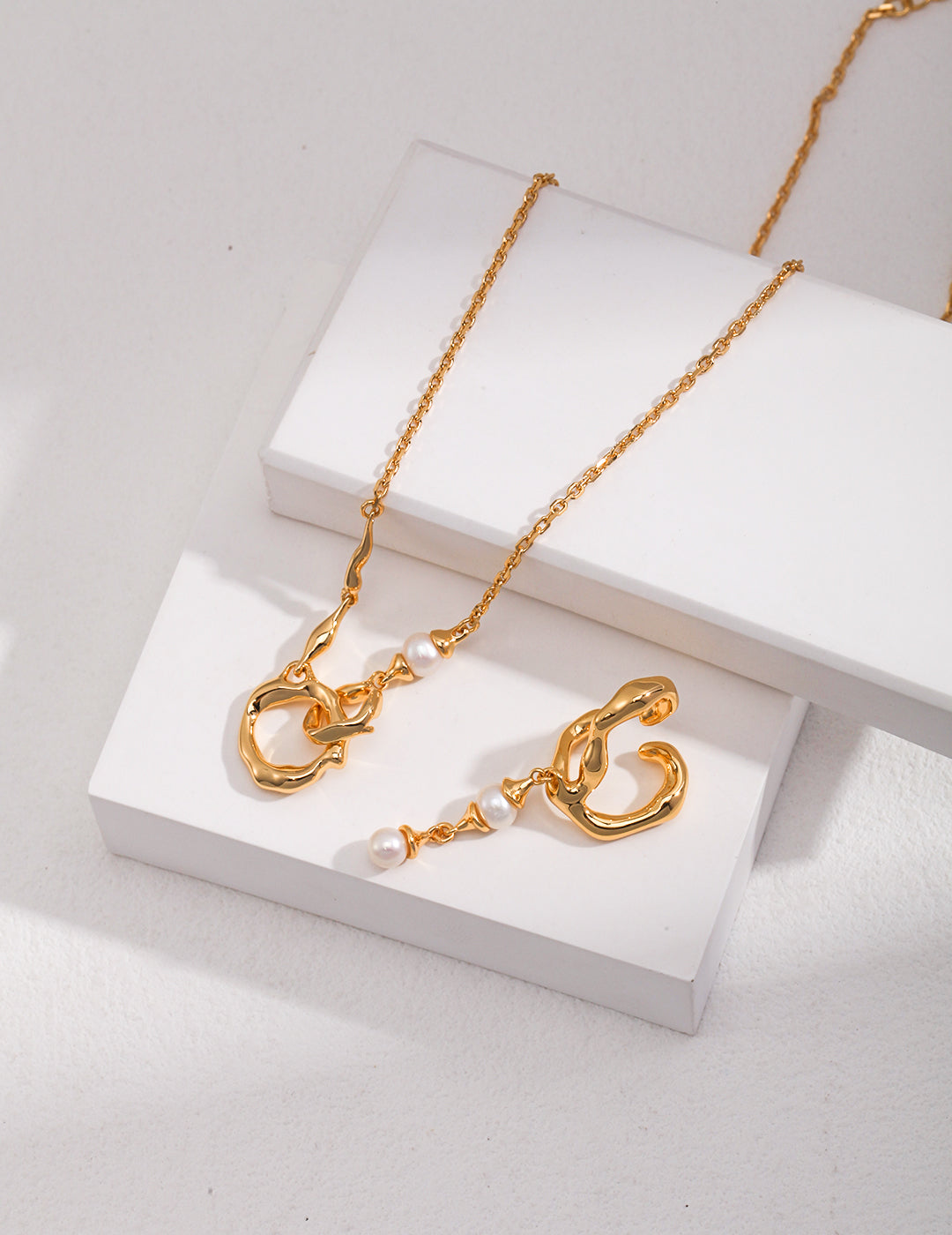 S925 Sterling Silver Minimalist Classic Double-Loop Necklace (D0307)