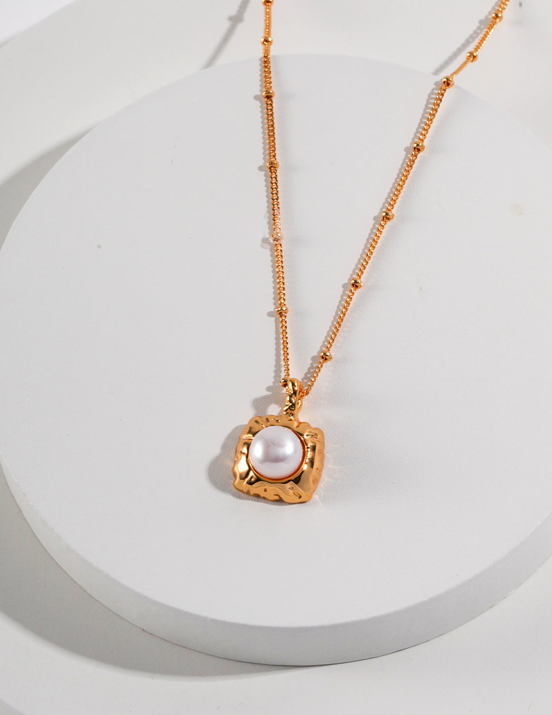 Artisanal S925 Sterling Silver Pearl Necklace (D0359)