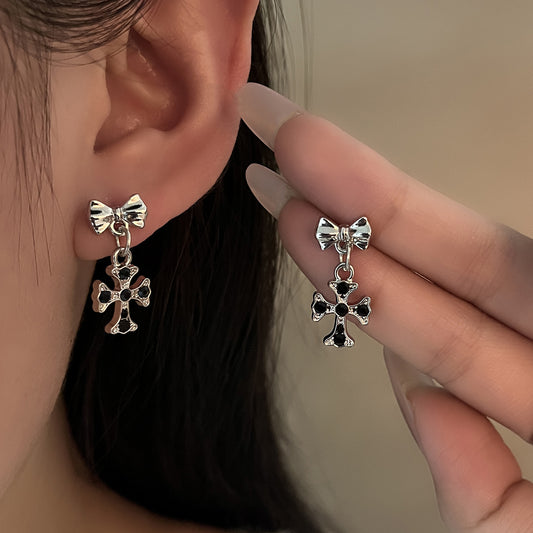 Cyberpunk Dark-style Earrings - Cross Stud Earrings (TE25)